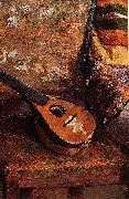 Paul Gauguin Mandoline sur une Chaise oil